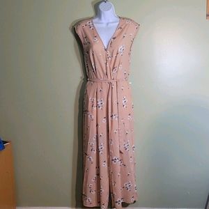 SIENNA SKY Dusty Pink Floral Jumpsuit